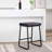 Ebern Designs Selma Bar Stools Set of 2, PU Leather, Iron Legs-1697485665-1676733297