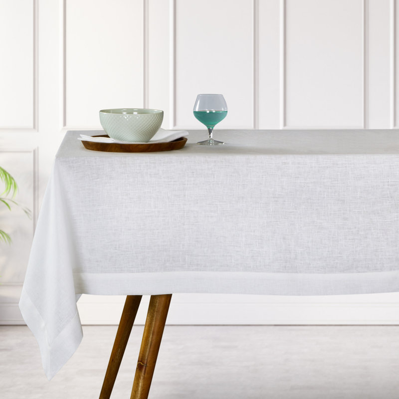 Nappe Mitreed, Blanc, 52 po carré