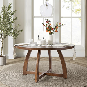 Sallee 54" Solid Wood Round Dining Table