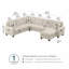 Canapé modulaire réversible de 128 po de largeur Alitza-1449073481