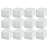 Sterilite Clear Plastic Stackable Small 3 Drawer Storage System, White