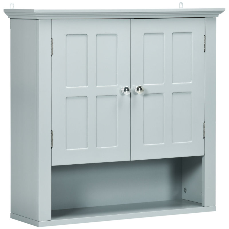 Bathroom Cabinet, Gray, 22.8" H x 23.6" W x 7.8" D