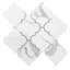 Stately Arabesque 11" x 12" Porcelain Marble Look Wall & Floor Tile-72531493