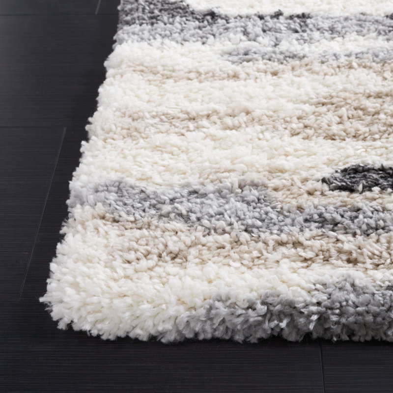Fontana Shag 800 Performance Striped Rug, Rectangle 5'3" x 7'6"