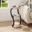 Table d'appoint ronde à 3 niveaux en forme de S, table d'angle en bois et en métal pour petits espaces-2021368005-2021368004-2021368026