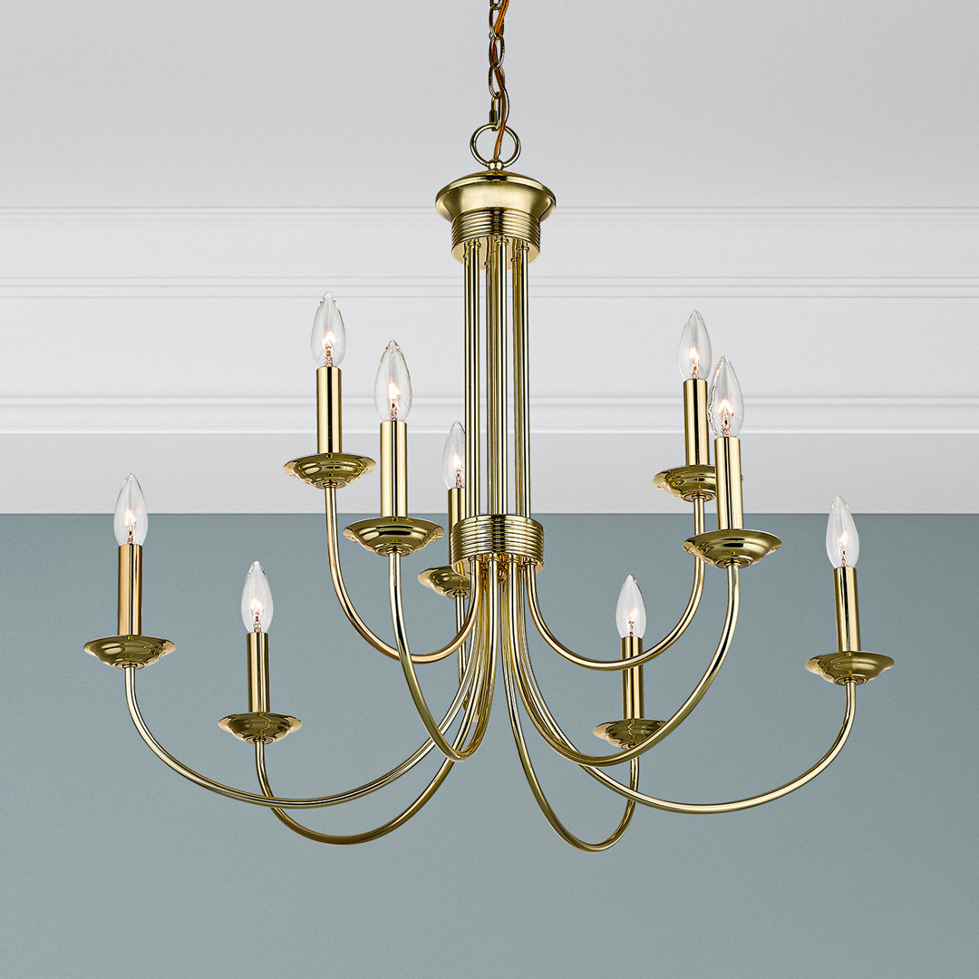 Arunvir 9 - Light Dimmable Chandelier Lark Manor™ 