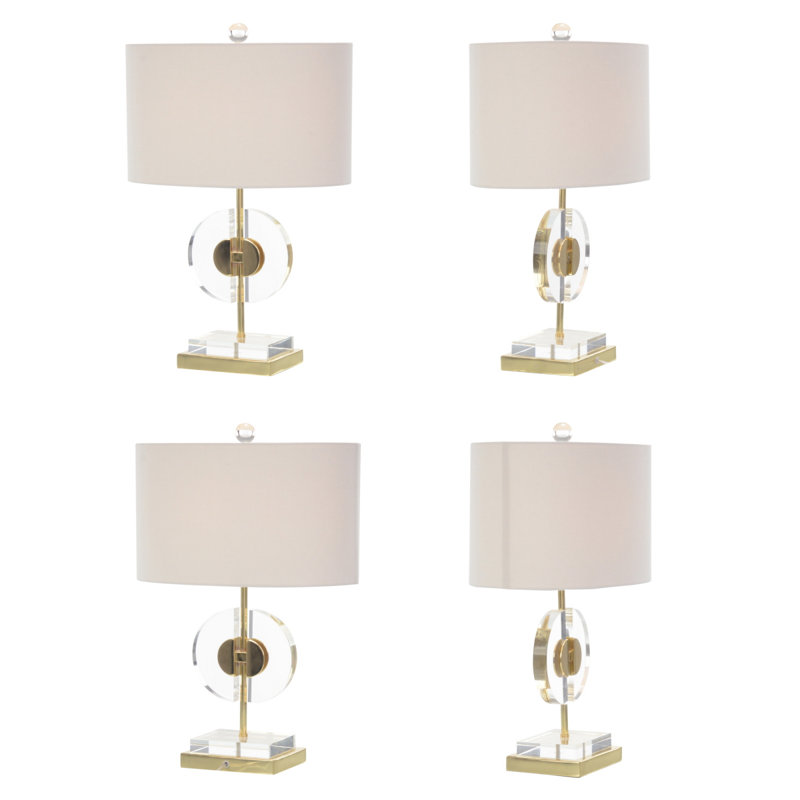 Half-Moon Acrylic Table Lamp
