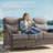 Himonia 70.5 Wide Straight Outdoor Wicker Patio Sofa With 6" Thick Cushions-1314514154