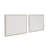 Wood Dimensional Wavy Textured Panel Abstract Cream Wall Decor Set-309122076-309122077