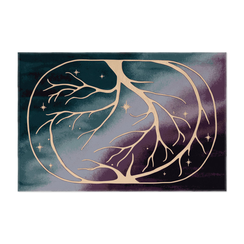 Wandering Willow Indoor And Outdoor Area Rug, Rectangle 1'6" x 2'6"