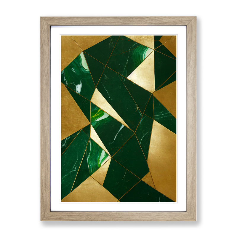 Sensational Art - Single Picture Frame Print, 64cm H x 46cm W x 2cm D, Oak