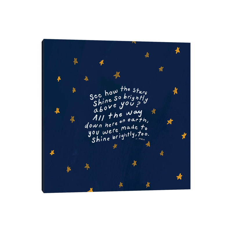 Shine Brightly by Morgan Harper Nichols - Wrapped Canvas Print, 93.98 cm H x 93.98 cm W x 3.175 cm D