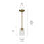 Luminaire suspendu 1 lumière Kobart
