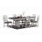 1Pc Dining Table W 2X Leaves(Dining Table)