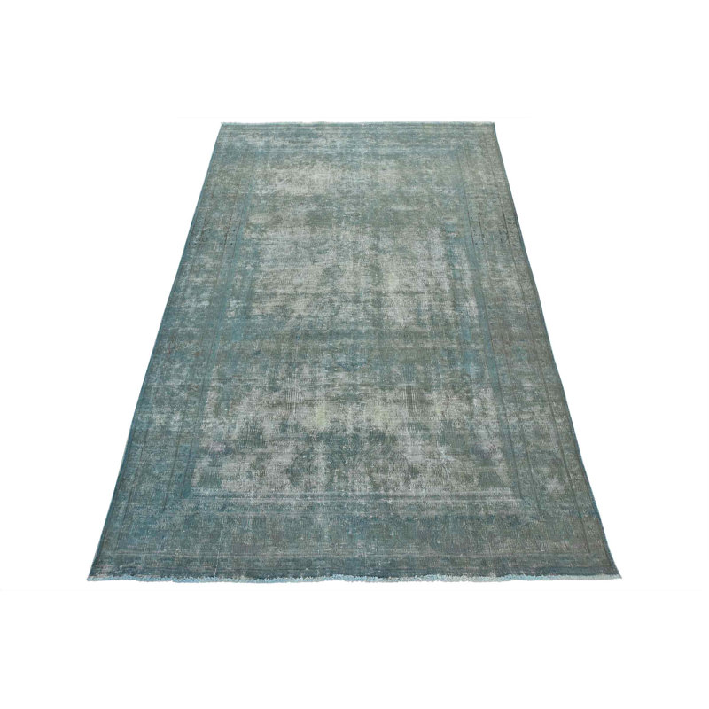 Tapis rectangulaire en laine de conception unique 6 pi 1 po x 9 pi 2 po Inayaah