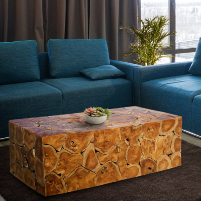 Boniface Teak Coffee Table by Union Rustic