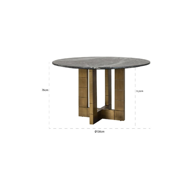 Collada Round Marble Dining Table