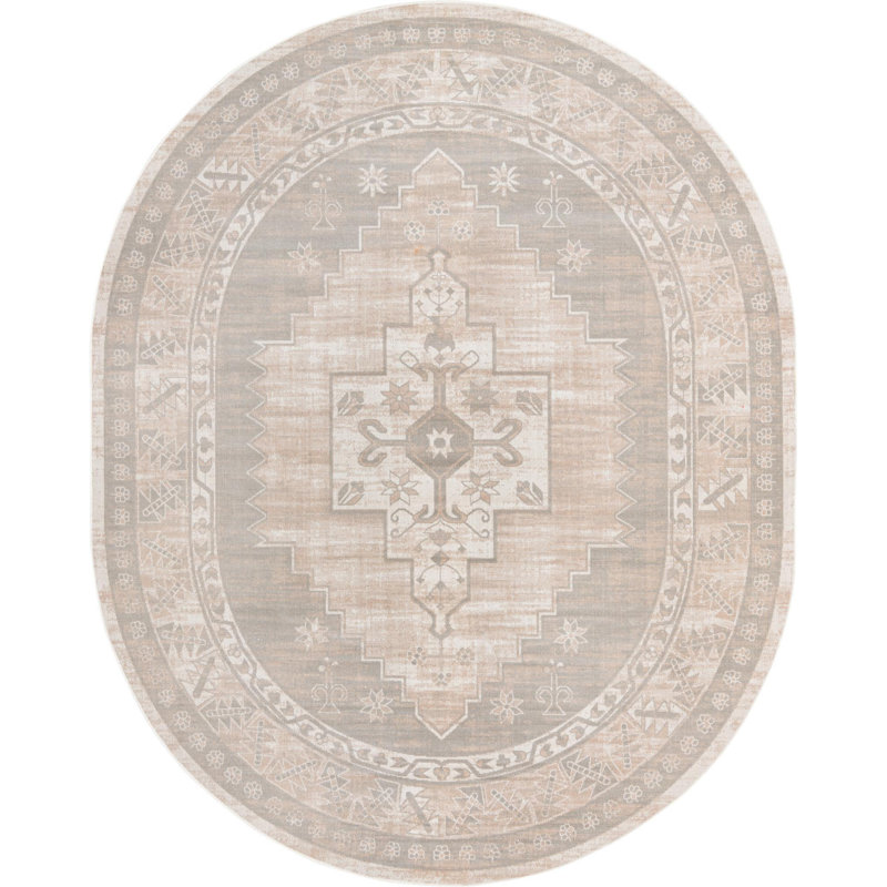 Matthei Oriental Indoor Rug, Oval 8' x 10'