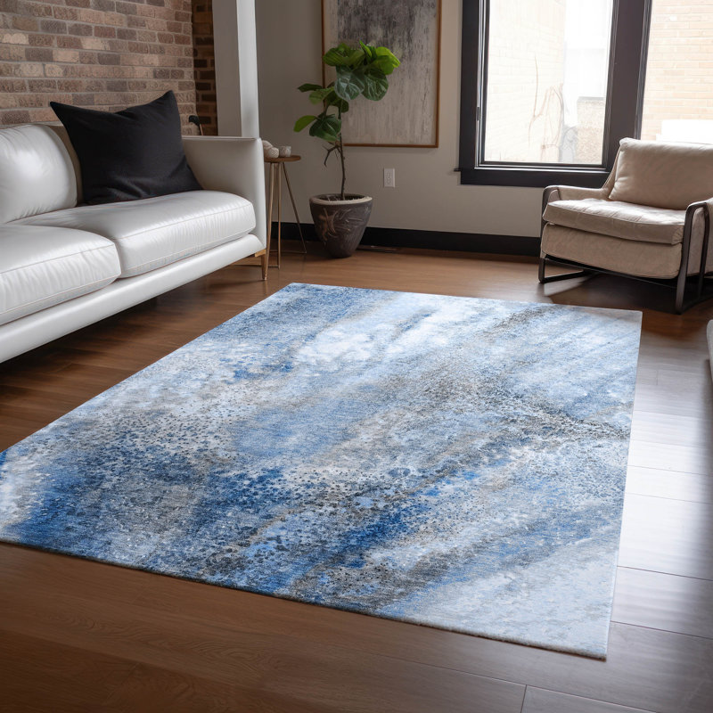 Tapis intérieur / extérieur Kyrie avec envers antidérapant, Rectangle 5 pi x 7 pi 6 po