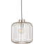 Dania 1 - Light Brushed Silver Caged Pendant