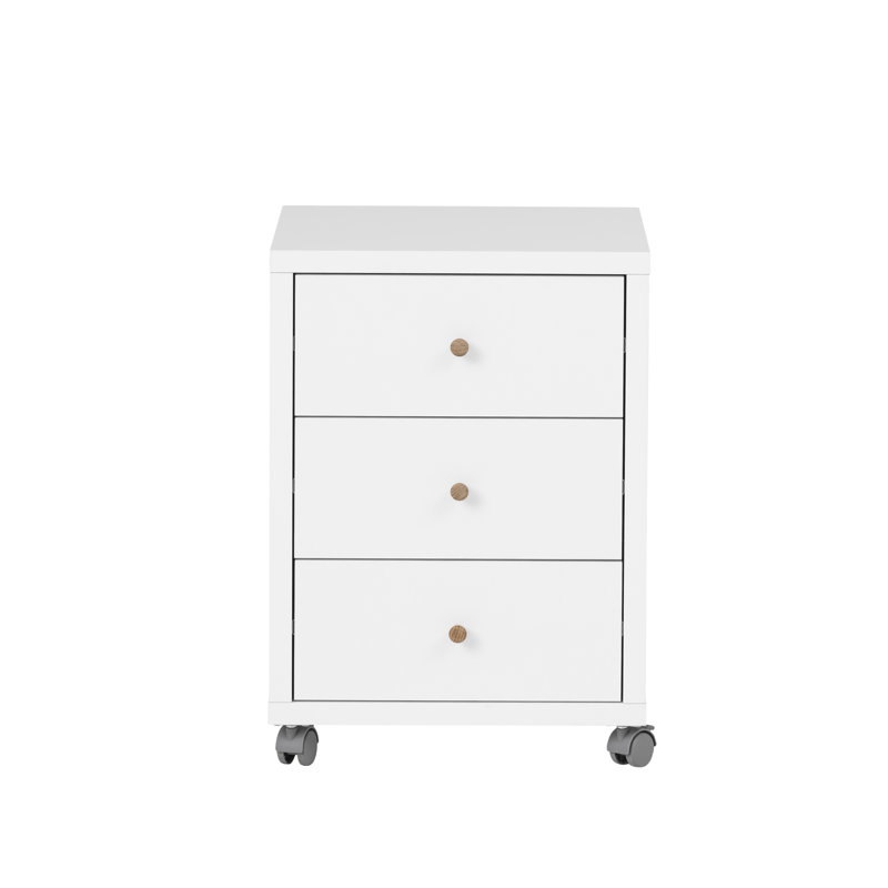 Jonte 42cm Wide 3 -Drawer Mobile File Cabinet