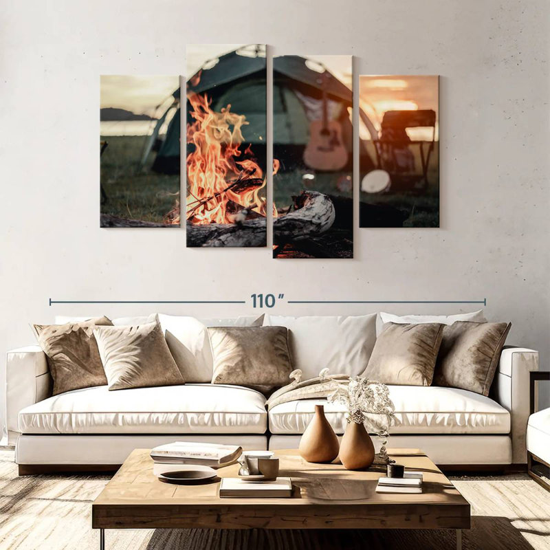 Senne Campfire, 54" H x 84" W