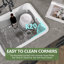 Évier de cuisine encastré en argile réfractaire encastrable / encastrable 24 po avec ensemble d'accessoires de cuisine Cove