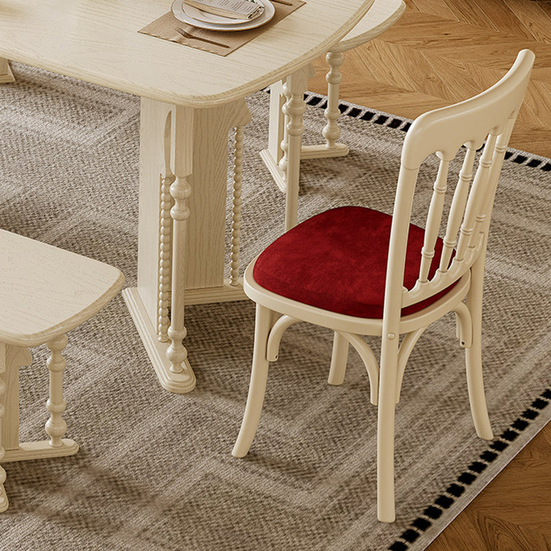 French-style Durable Solid Wood Dining Table Sets