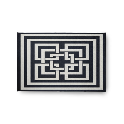 Chenille Geometric Indoor Rug