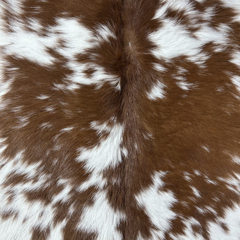 Real Brown And White Calf Skin, 35X30”