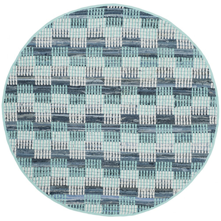 Haqeem Hand Woven Cotton Geometric Rug