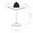 Milly 2 - Person Pedestal Dining Set