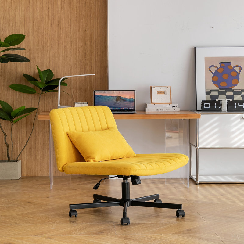 Chaise de bureau Linen Criss Cross