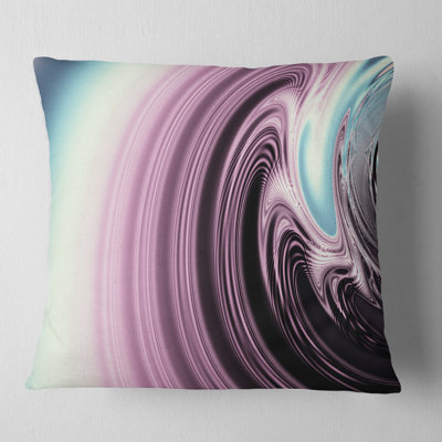 Motif unique d'art fractal mauve - coussin imprimé abstrait