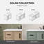 OVE Decors Solas 36 po Meuble-lavabo autoportant simple vert sauge avec plateau en pierre reconstituée blanche-121369879-121369876
