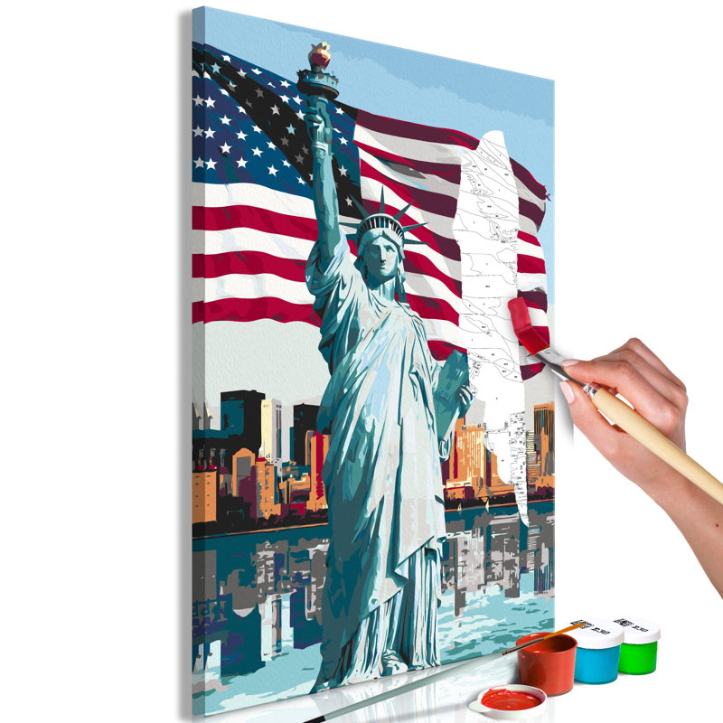 Ensemble de peinture par numéros - Proud American