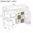 LED Loft Bed with Built-in Desk Workstation and Multi-storage-1654058489