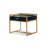 San Juan Glass Top End Table with Storage
