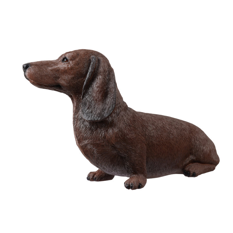 Animals Weather Resistant Polyresin Garden Statue, Brown