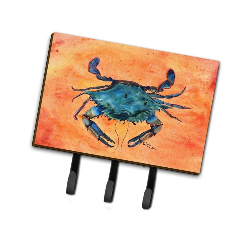 Porte-clé de crabe 8,25 po x 8 po x 0,65 po