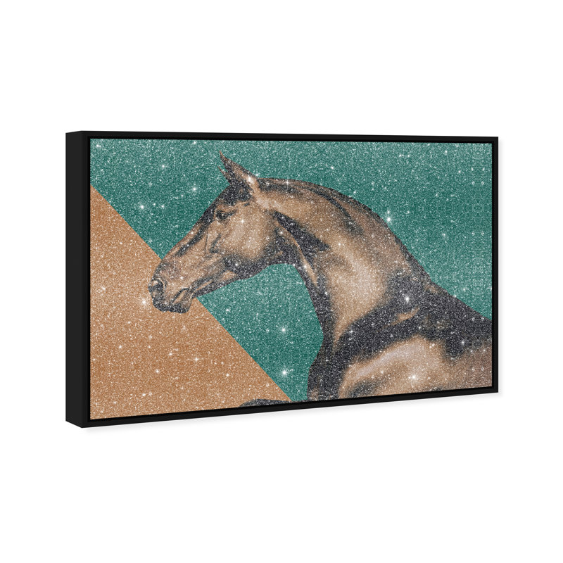 Hue Equine I Print by Oliver Gal, 16"H x 11"W, Black Floater Frame