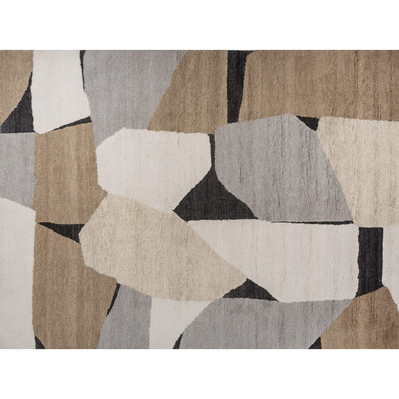 Contemporary One-of-a-Kind Rectangle 8'3" X 10'2" Wool Area Rug
