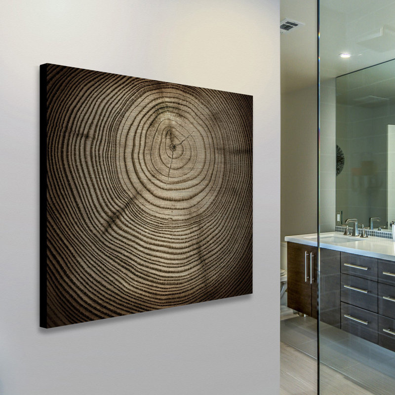«Rings of Age», reproduction sur métal, H 24 po x l 24 po x P 1,5 po