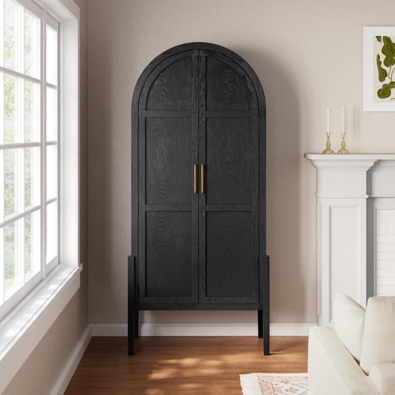 Cathay Dining Cabinet, Drifted Black