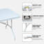 Table pliante 6 pi, table en plastique portative pour le camping, pique-niques, fêtes, table pliable à charge élevée
