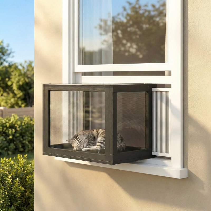 Niche pour chat d'extérieur 25 po à 41 po Catio