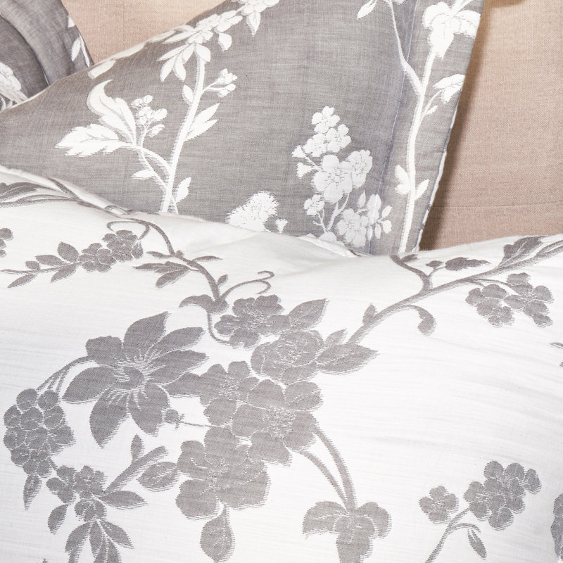 Mika Duvet Set - Dove, Queen Duvet Cover + 2 Standard Shams + 2 Euro Sham
