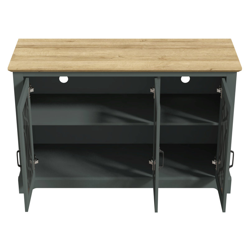 Allivia 45.7'' Wide Sideboard, Kale Green/Reviera Eichi