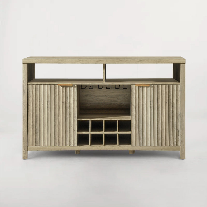 Armoire de bar l 51 po Nicolee, Chêne sablé