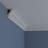 Endurathane Dentil Crown Moulding, 2 3/4"H x 1 7/8"P x 3 1/4"F x 94 1/2"L, (1" Repeat), Factory Primed